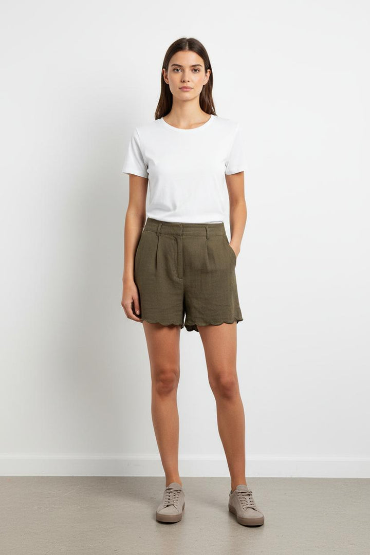 Short Marron - Taille S/36 de la marque IKKS | PARAD103249 - Vendu par Paradigme - Image 1
