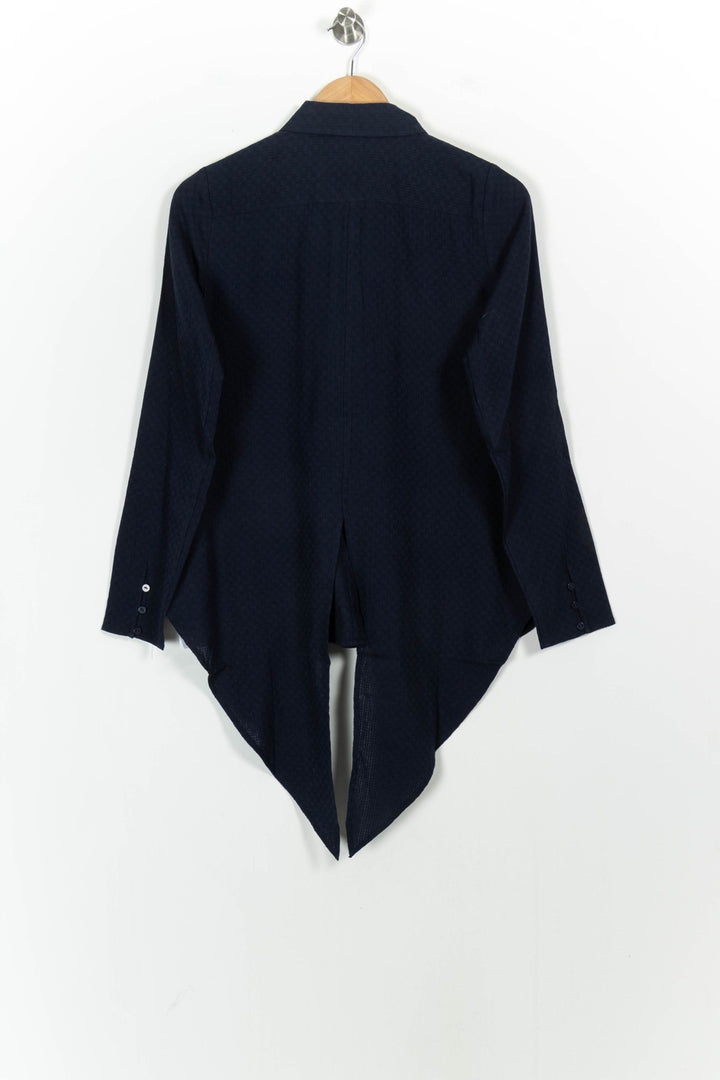 Chemise Asymétrique Bleue - Taille S/36 de la marque Karl Marc John | PARAD103251 - Vendu par Paradigme - Image 4