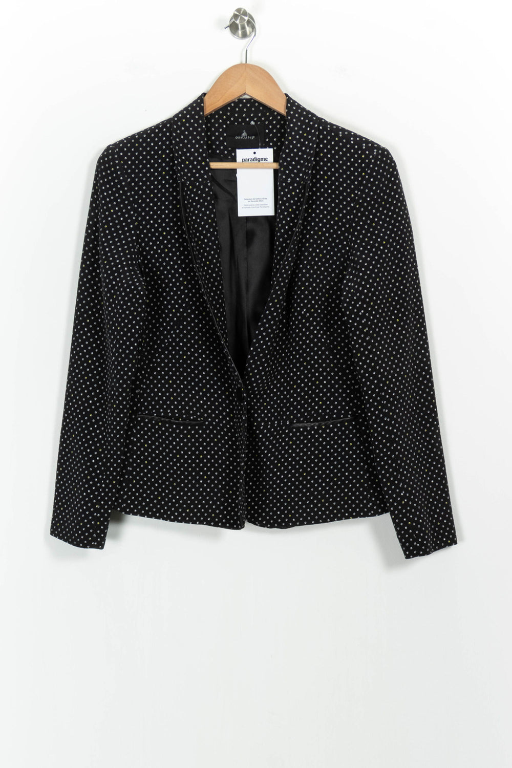 Blazer Noir et Blanc - Taille L/40 de la marque One Step | PARAD103254 - Vendu par Paradigme - Image 2