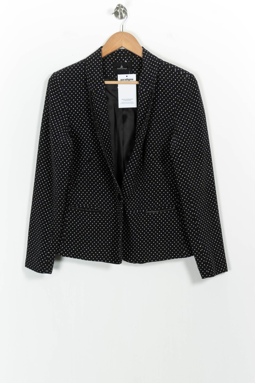Blazer Noir et Blanc - Taille L/40 de la marque One Step | PARAD103254 - Vendu par Paradigme - Image 2