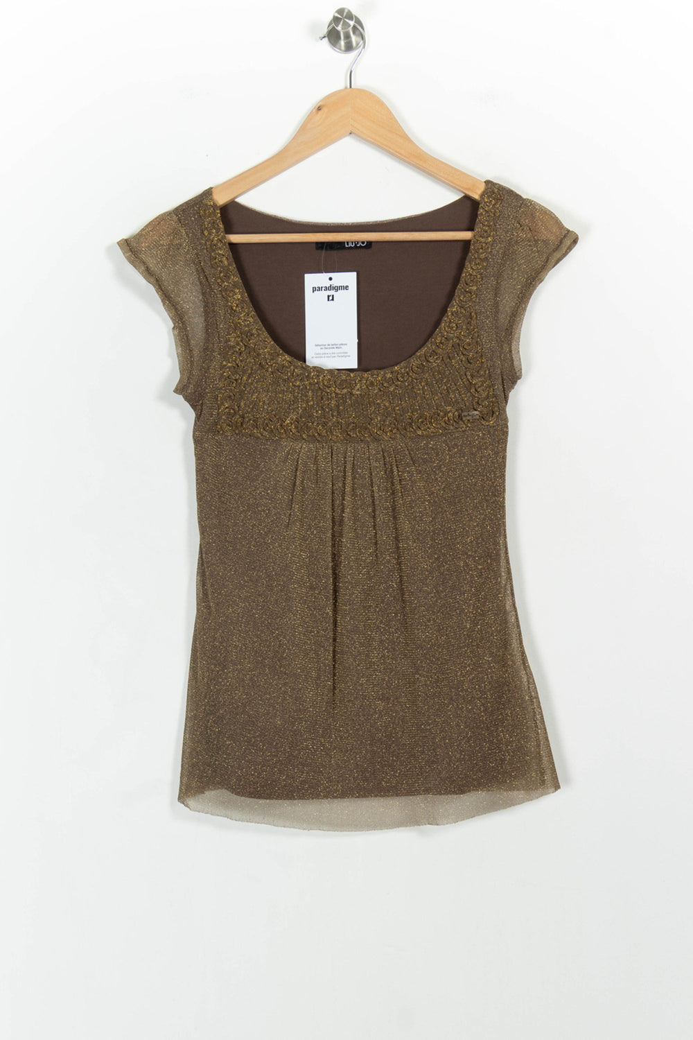 Blouse Or - Taille L/40 de la marque Liu Jo | PARAD103256 - Vendu par Paradigme - Image 2