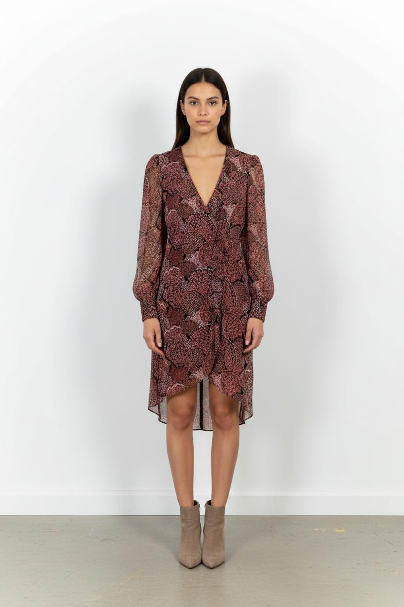 Robe Midi Rouge - Taille XL/42 de la marque ZAPA | PARAD103258 - Vendu par Paradigme - Image 1