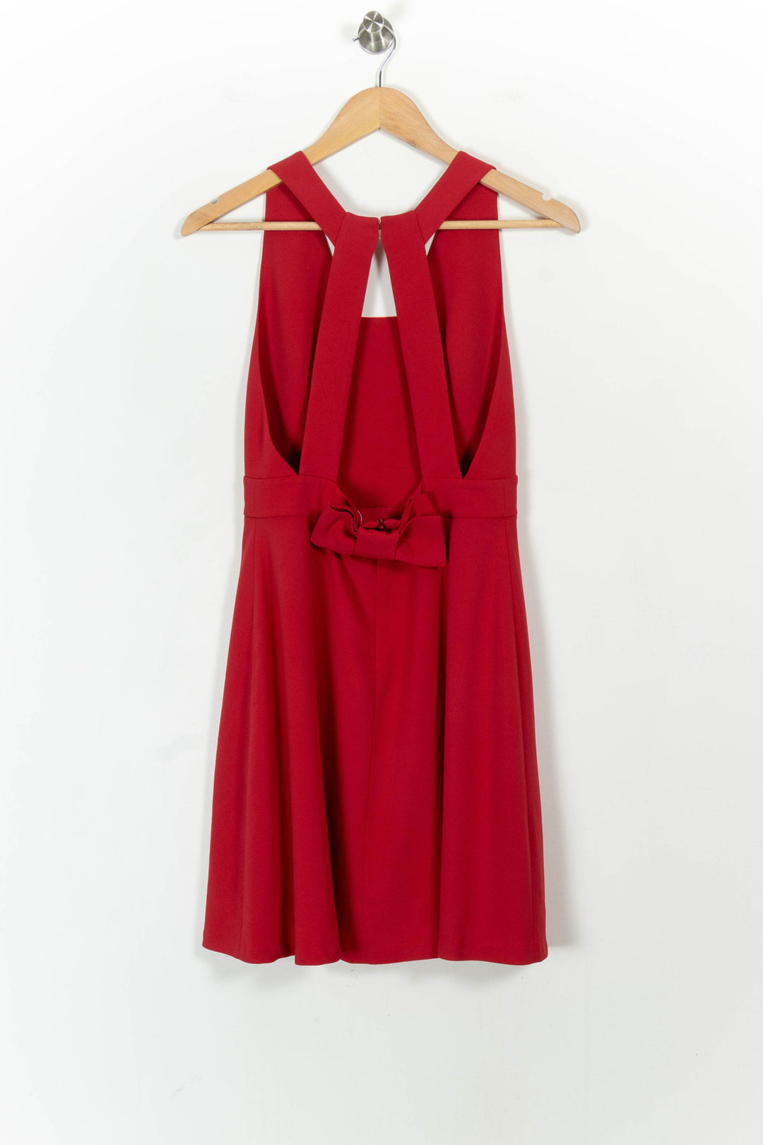 Robe Évasée Rouge - Taille M/38 de la marque Claudie Pierlot | PARAD103263 - Vendu par Paradigme - Image 4