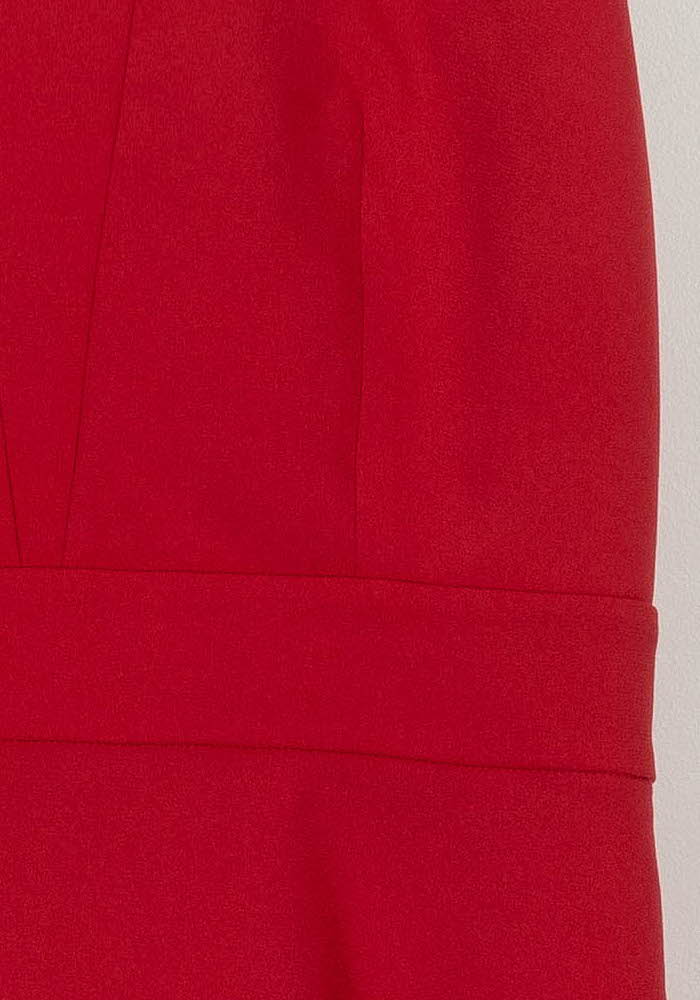 Robe Évasée Rouge - Taille M/38 de la marque Claudie Pierlot | PARAD103263 - Vendu par Paradigme - Image 3