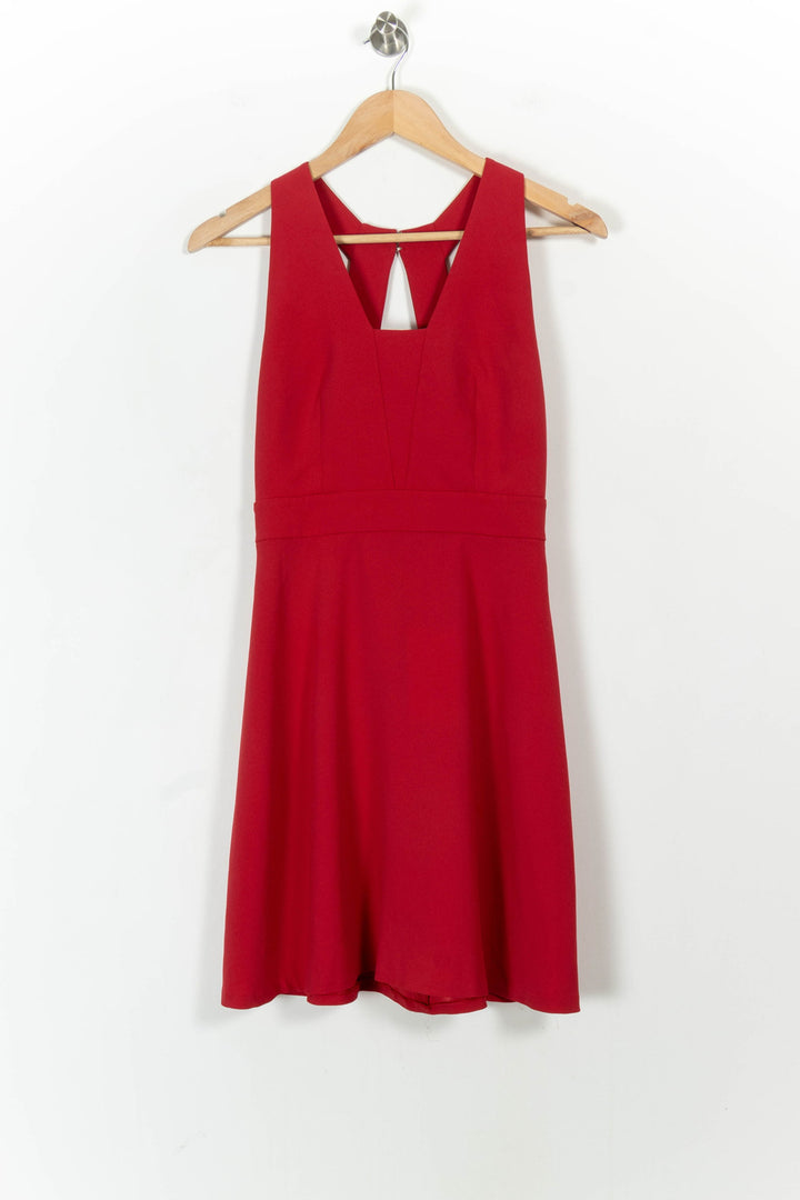 Robe Évasée Rouge - Taille M/38 de la marque Claudie Pierlot | PARAD103263 - Vendu par Paradigme - Image 2