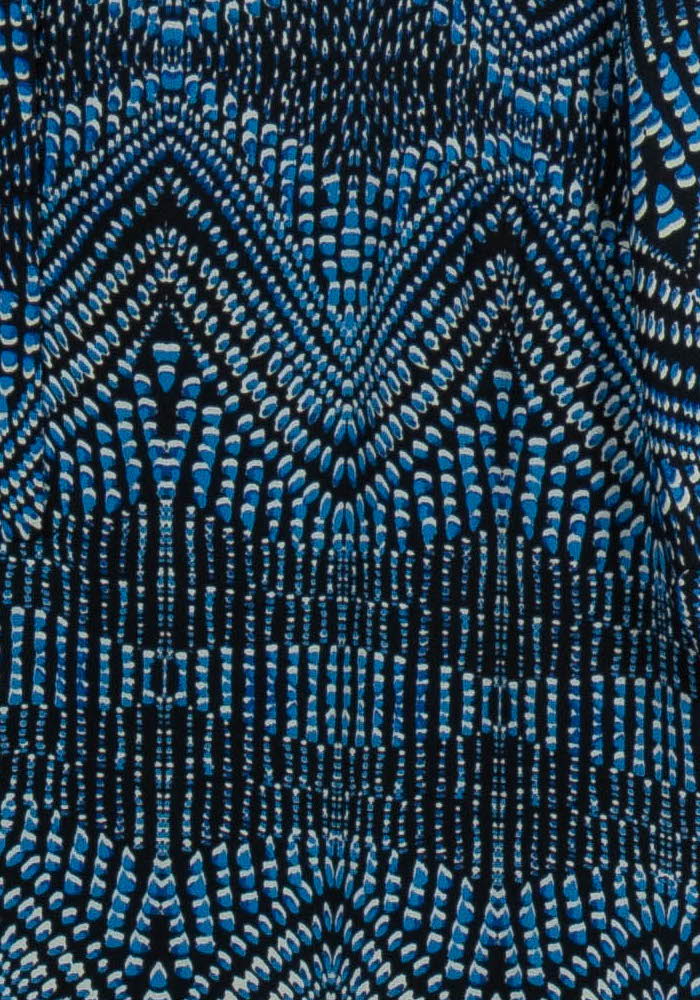 Robe Droite Bleue et Noire - Taille S/36 de la marque Maison 123 | PARAD103269 - Vendu par Paradigme - Image 3