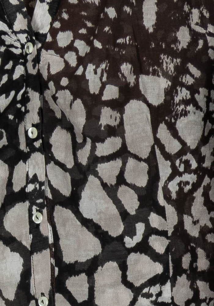 Chemise Grise et Noire - Taille L/40 de la marque Maison 123 | PARAD103270 - Vendu par Paradigme - Image 3