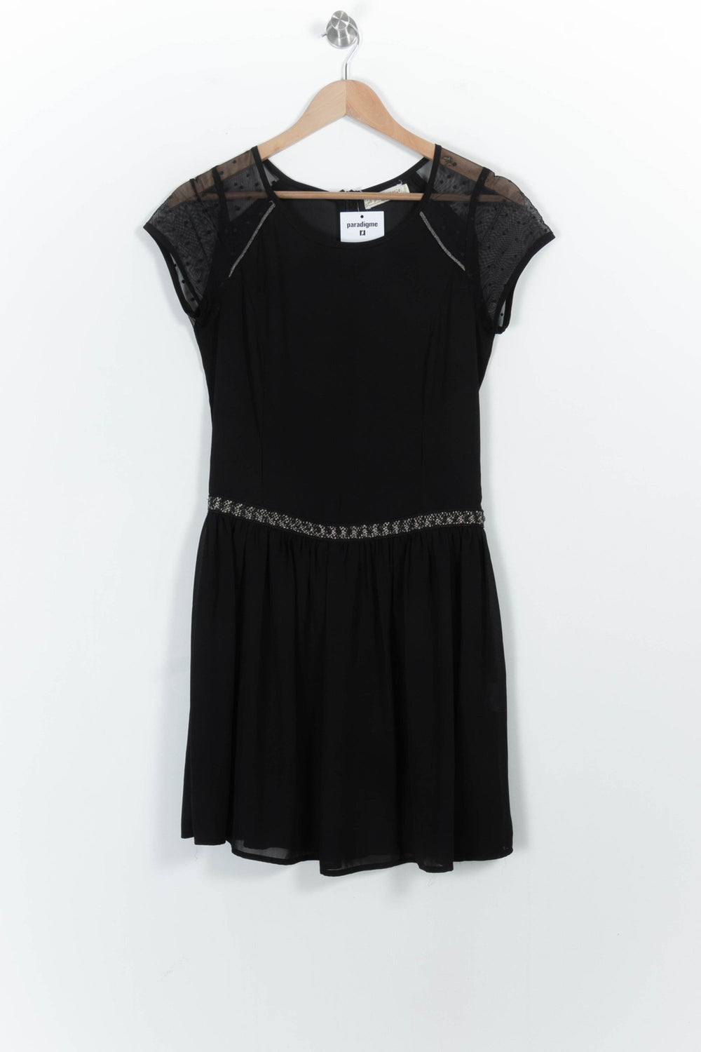 Robe Noire - Taille S/36 de la marque La Petite Etoile | PARAD103272 - Vendu par Paradigme - Image 2
