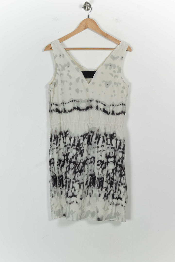 Robe Midi Blanche et Noire - Taille M/38 de la marque Sud express | PARAD103276 - Vendu par Paradigme - Image 4