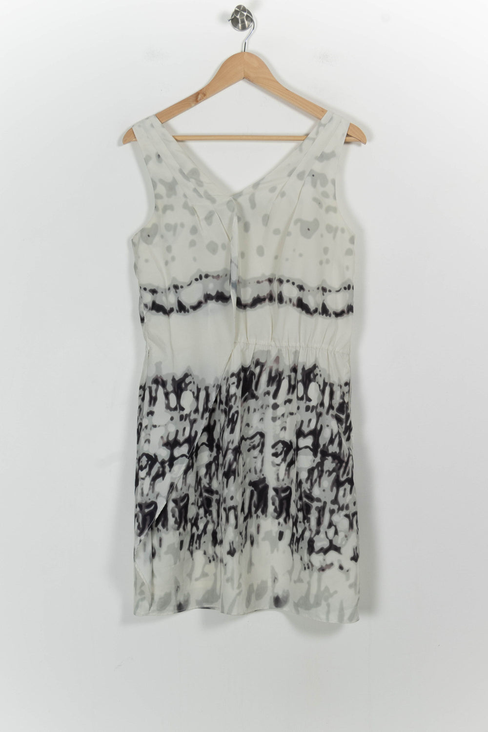 Robe Midi Blanche et Noire - Taille M/38 de la marque Sud express | PARAD103276 - Vendu par Paradigme - Image 2
