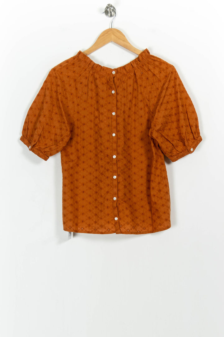 Blouse Marron - Taille S/36 de la marque Karl Marc John | PARAD103278 - Vendu par Paradigme - Image 4