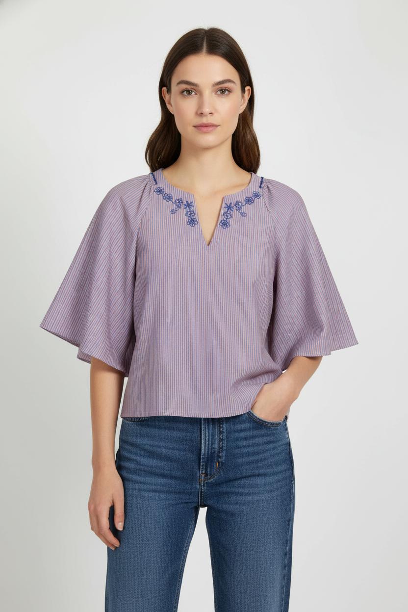 Blouse Rose et Bleu - Taille S/36 de la marque Karl Marc John | PARAD103282 - Vendu par Paradigme - Image 1