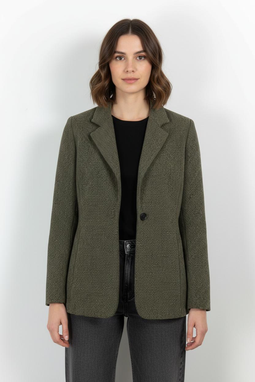 Blazer Vert et Noir - Taille S/36 de la marque Max Mara | PARAD103287 - Vendu par Paradigme - Image 1