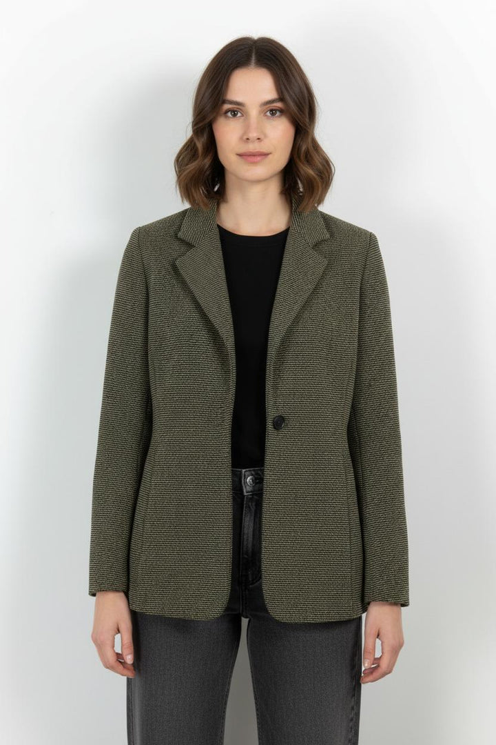 Blazer Vert et Noir - Taille S/36 de la marque Max Mara | PARAD103287 - Vendu par Paradigme - Image 1