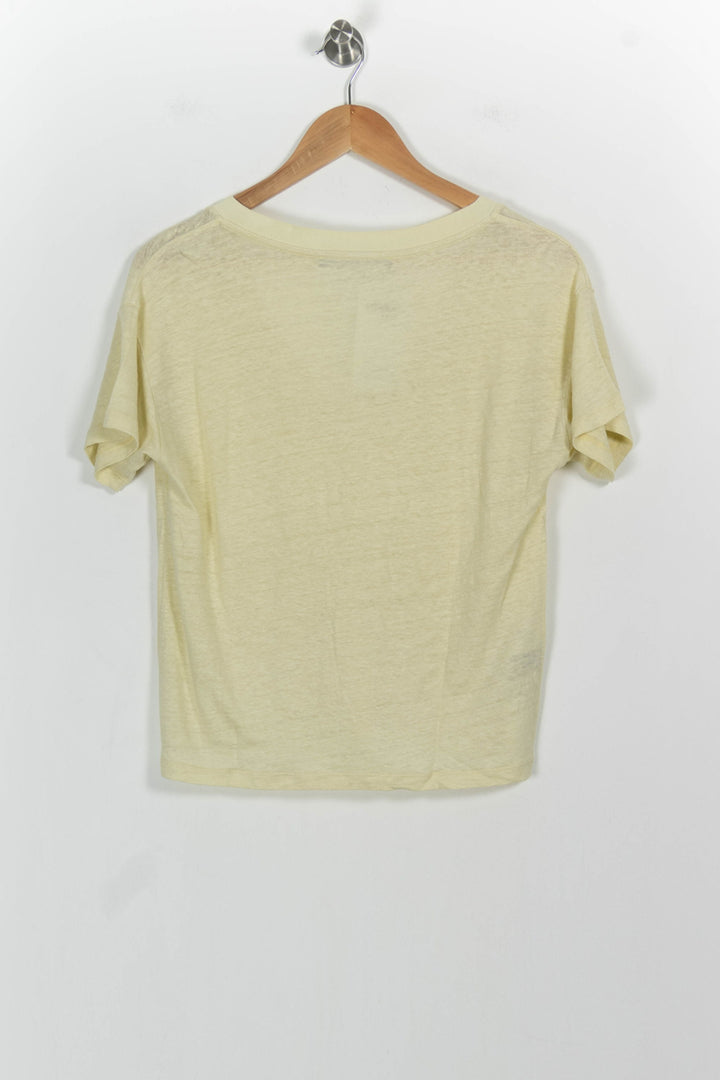 Tee-shirt Jaune - Taille M/38 de la marque Comptoir des Cotonniers | PARAD103297 - Vendu par Paradigme - Image 4