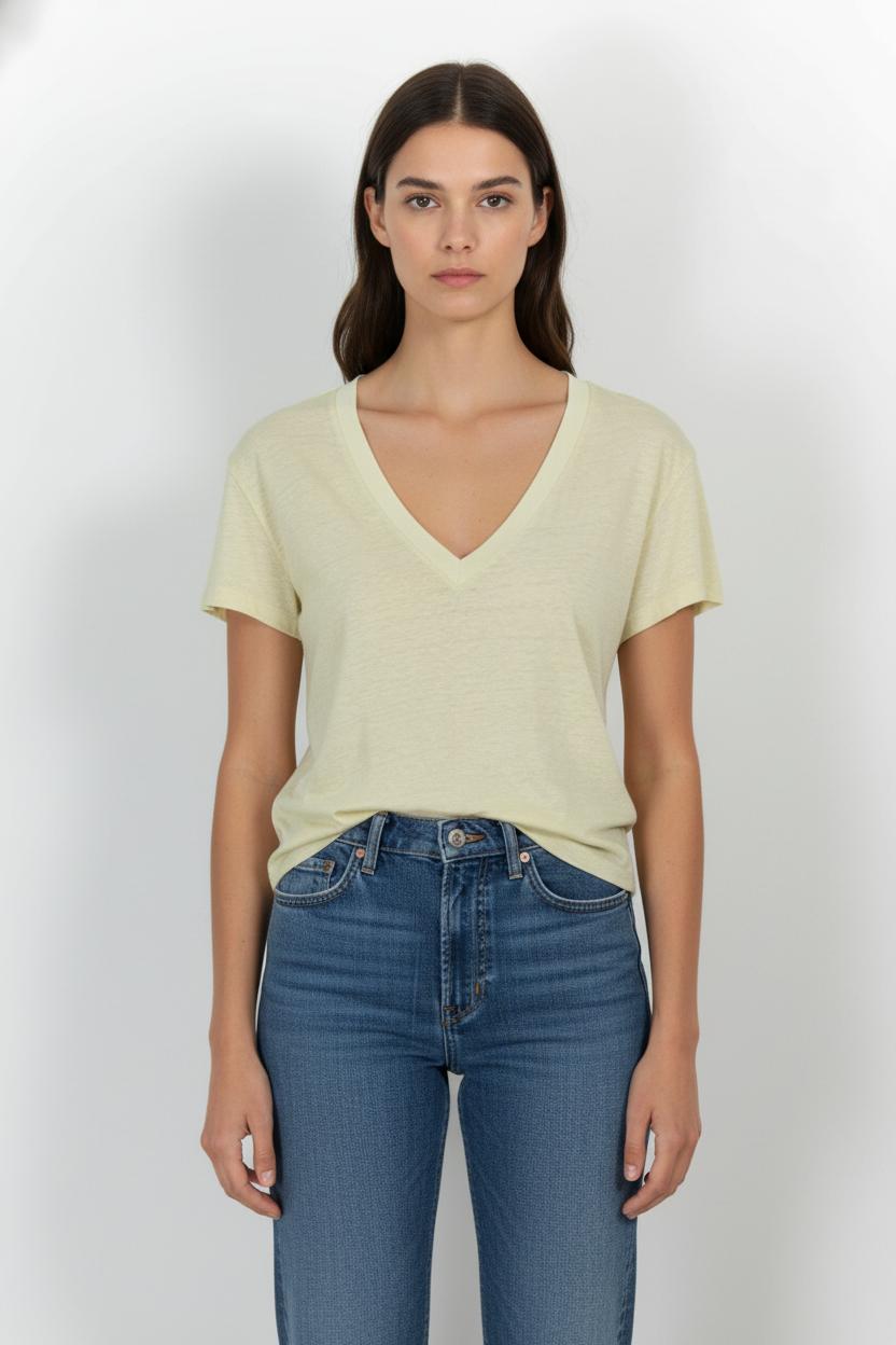 Tee-shirt Jaune - Taille M/38 de la marque Comptoir des Cotonniers | PARAD103297 - Vendu par Paradigme - Image 1