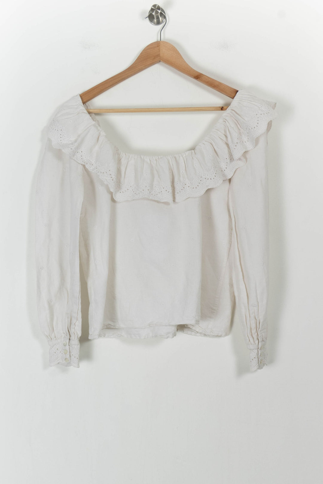 Blouse Blanche - Taille S/36 de la marque Sézane | PARAD103298 - Vendu par Paradigme - Image 4