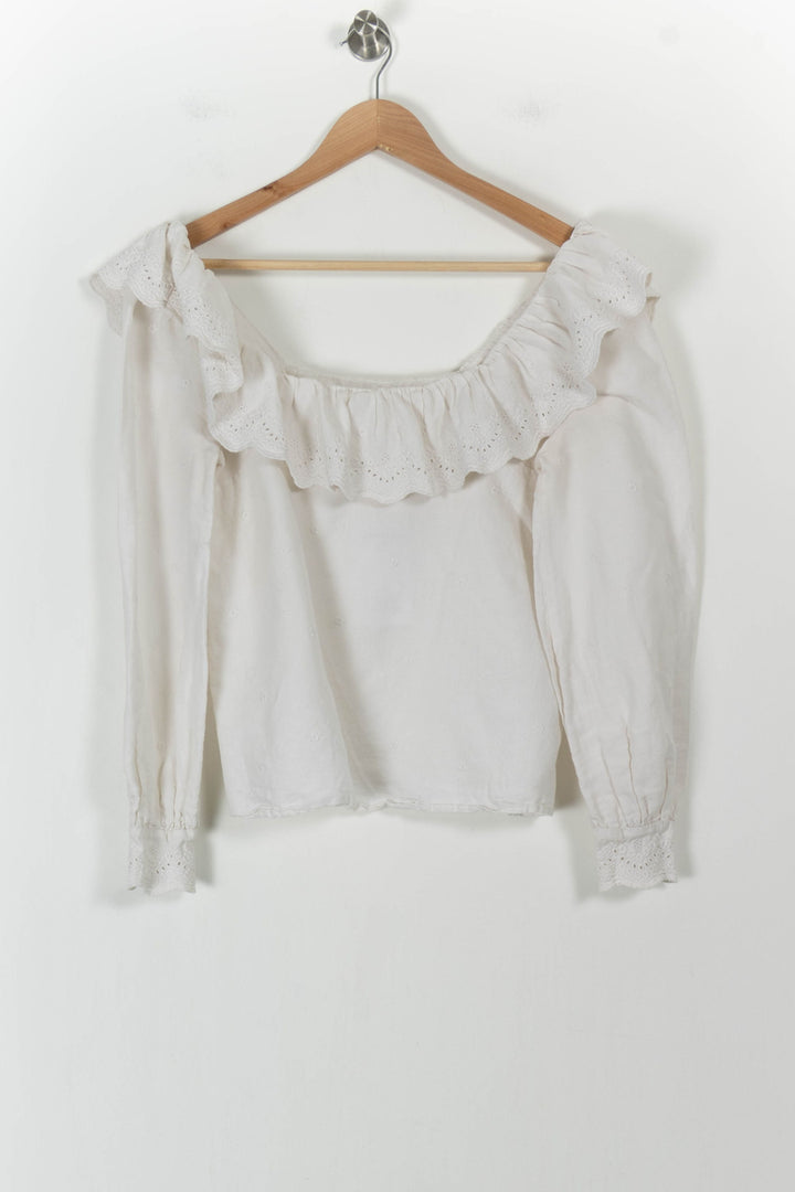 Blouse Blanche - Taille S/36 de la marque Sézane | PARAD103298 - Vendu par Paradigme - Image 2
