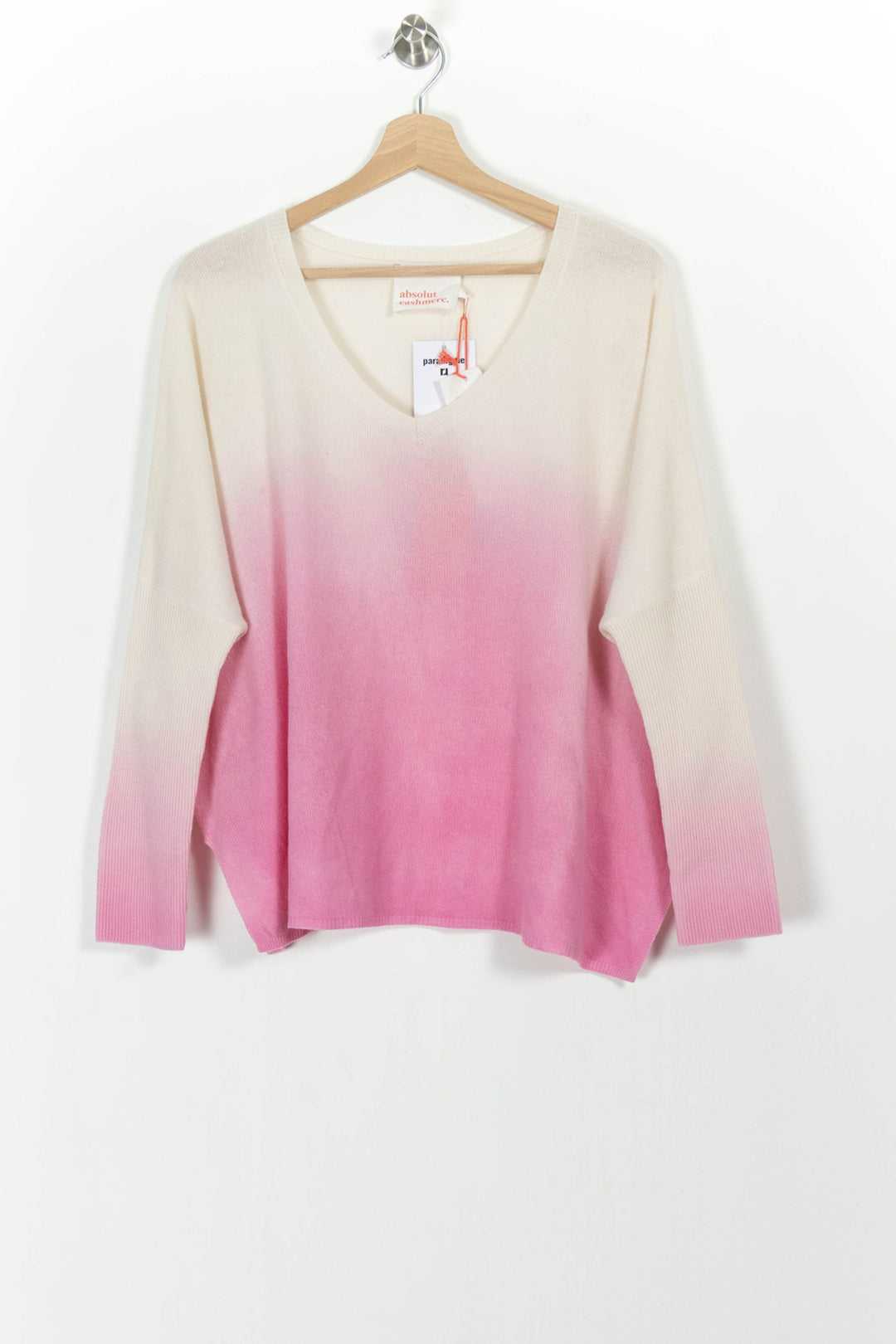 Pull Rose et Blanc - Taille S/36 de la marque Absolut Cashmere | PARAD103302 - Vendu par Paradigme - Image 2