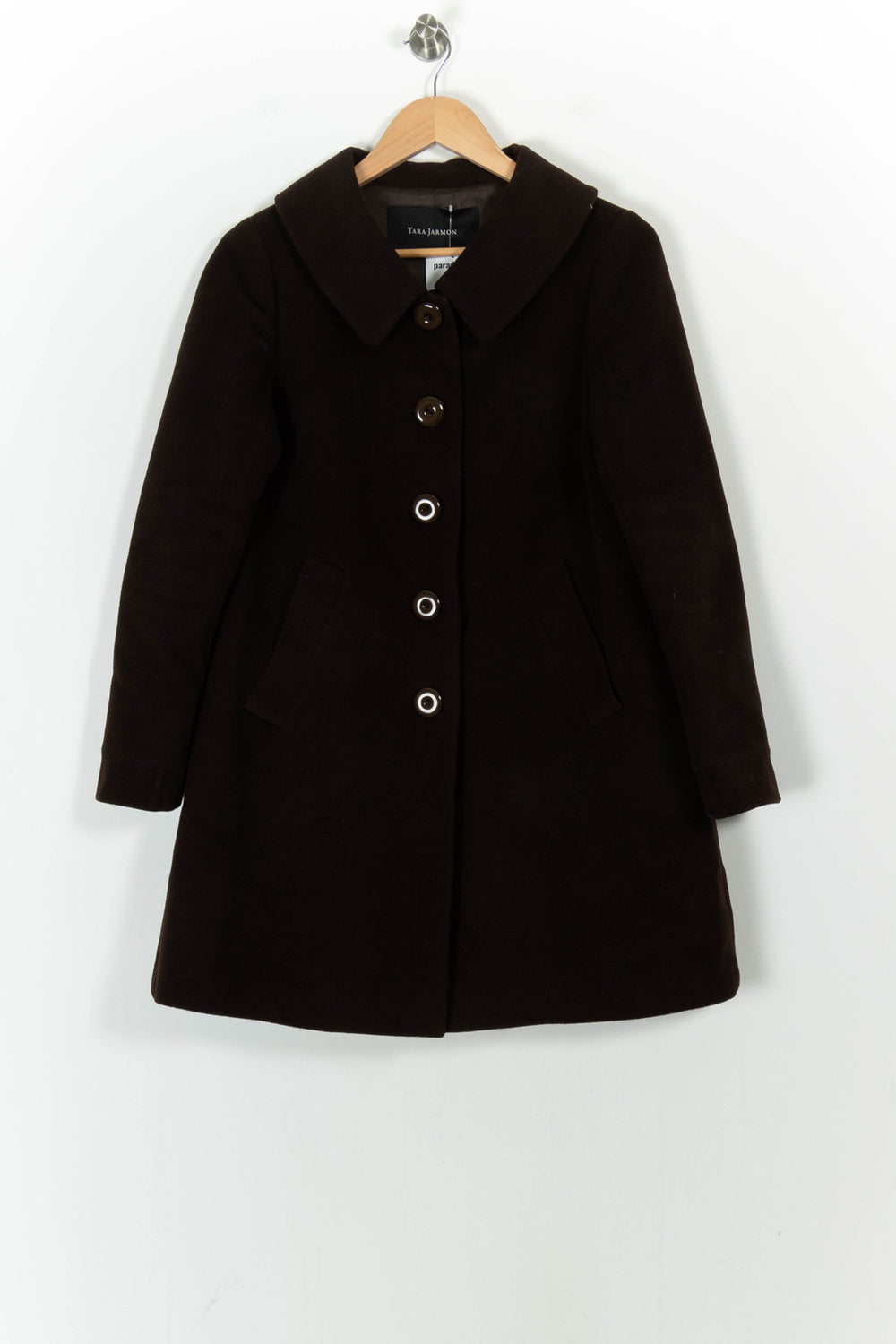 Manteau Marron - Taille S/36 de la marque Tara Jarmon | PARAD103304 - Vendu par Paradigme - Image 2