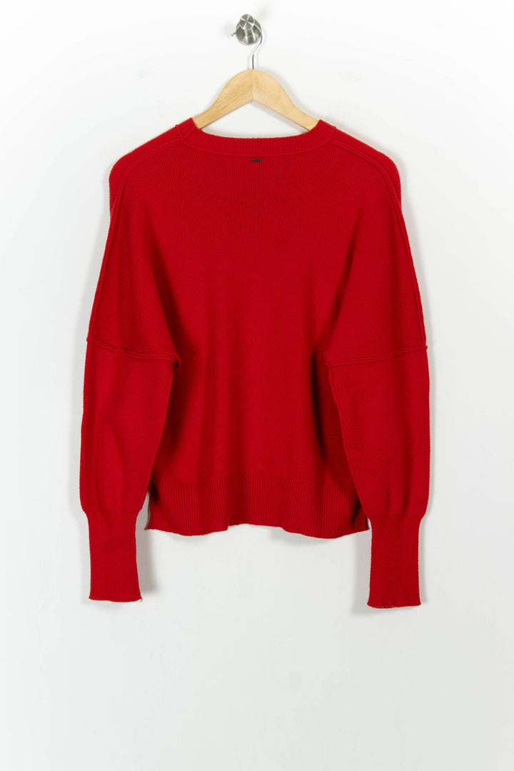 Pull Rouge - Taille M/38 de la marque IKKS | PARAD103308 - Vendu par Paradigme - Image 4