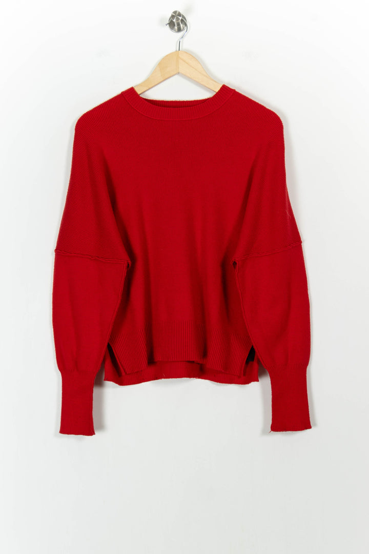Pull Rouge - Taille M/38 de la marque IKKS | PARAD103308 - Vendu par Paradigme - Image 2