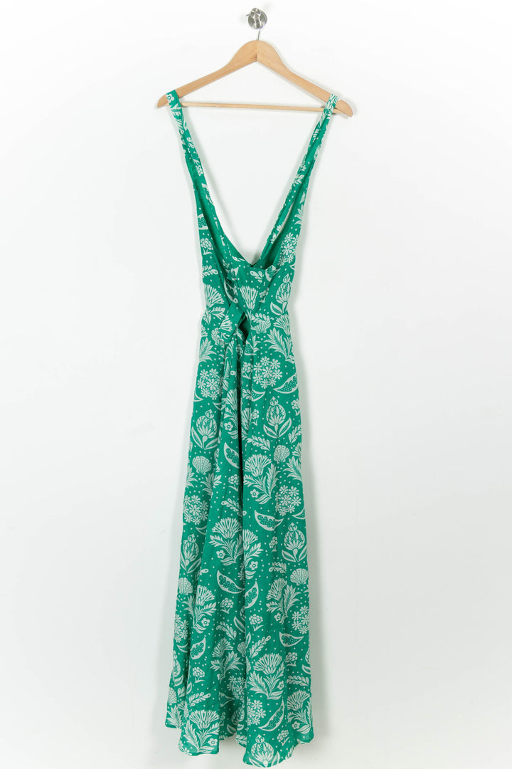 Robe Longue Verte et Blanche - Taille M/38 de la marque Petite Mendigote | PARAD103318 - Vendu par Paradigme - Image 4