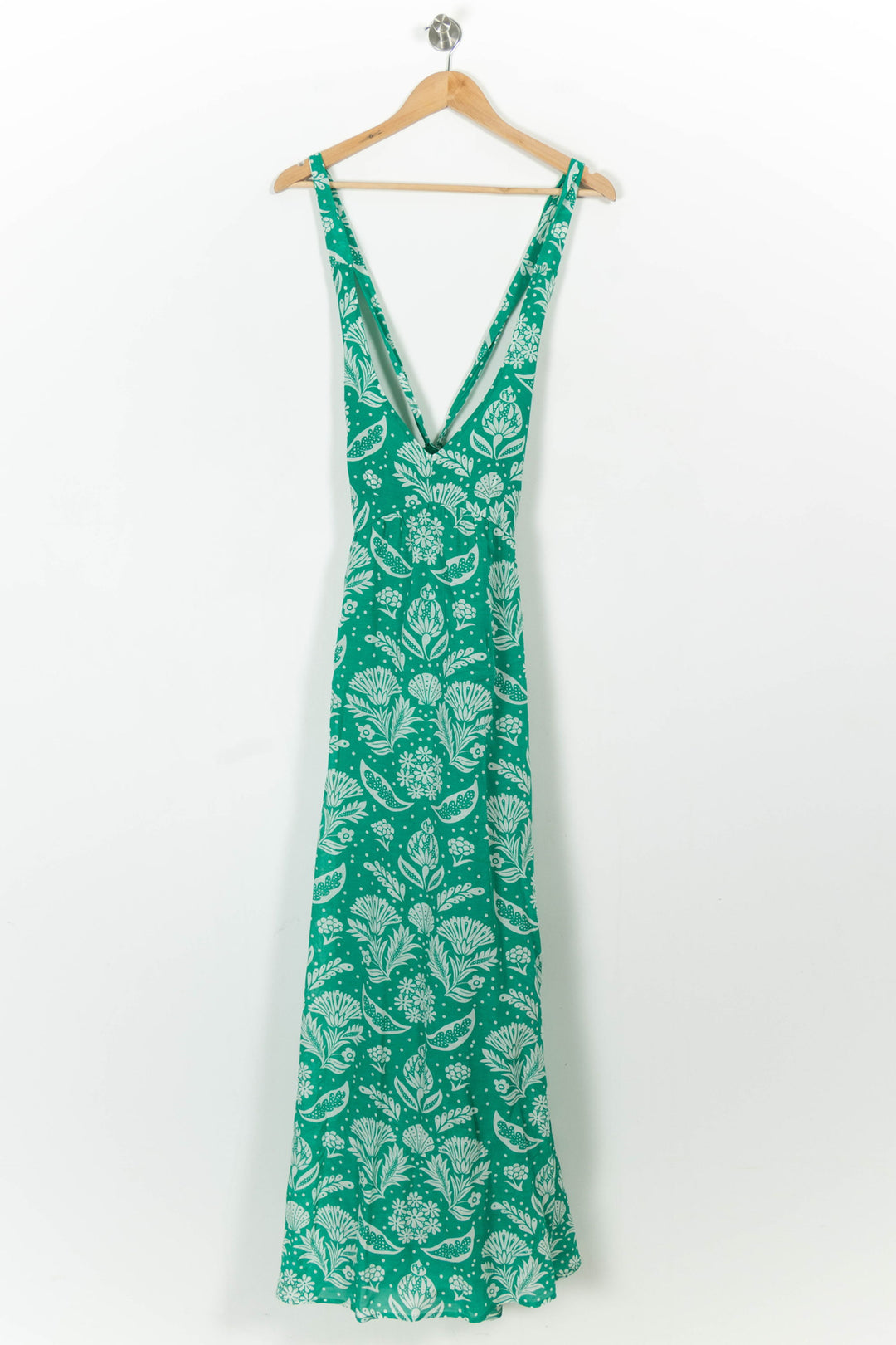 Robe Longue Verte et Blanche - Taille M/38 de la marque Petite Mendigote | PARAD103318 - Vendu par Paradigme - Image 2