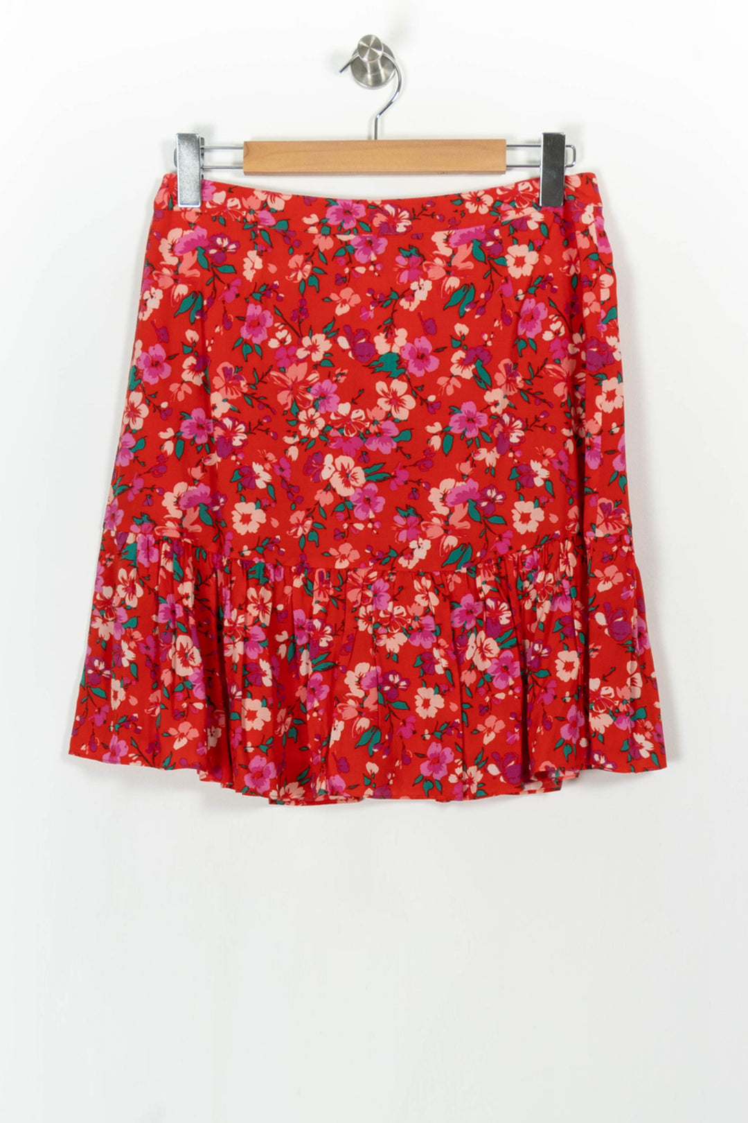 Jupe Fleurie Rouge - Taille L/40 de la marque Levi's | PARAD103319 - Vendu par Paradigme - Image 4