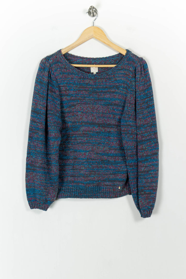 Pull Bleu et Violet - Taille M/38 de la marque Des petits hauts | PARAD103320 - Vendu par Paradigme - Image 2