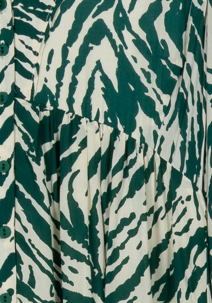 Robe Courte Verte et Blanche - Taille XS/34 de la marque ba&sh | PARAD103326 - Vendu par Paradigme - Image 3