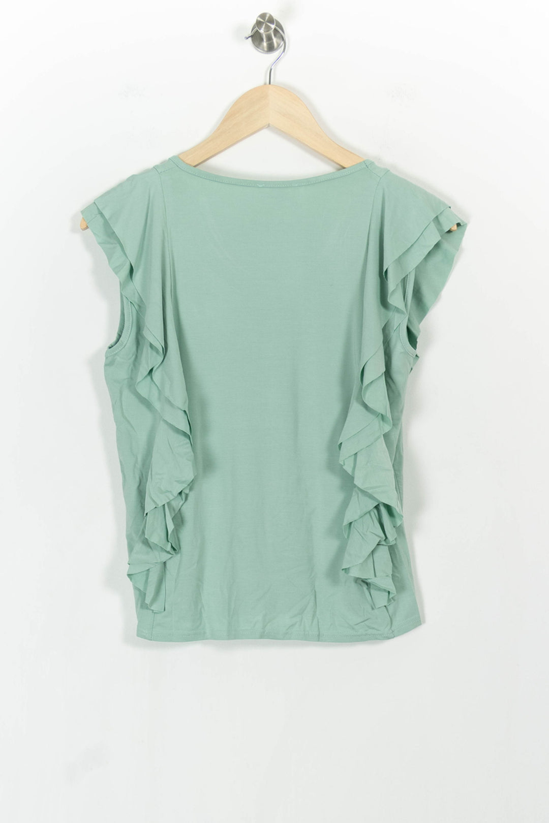 Top Volants Vert - Taille S/36 de la marque Almé | PARAD103328 - Vendu par Paradigme - Image 4