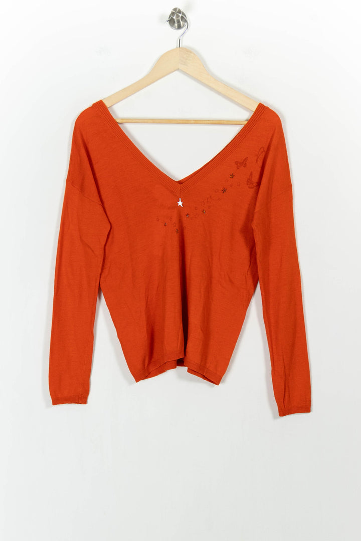 Pull Orange - Taille S/36 de la marque Sud express | PARAD103334 - Vendu par Paradigme - Image 4