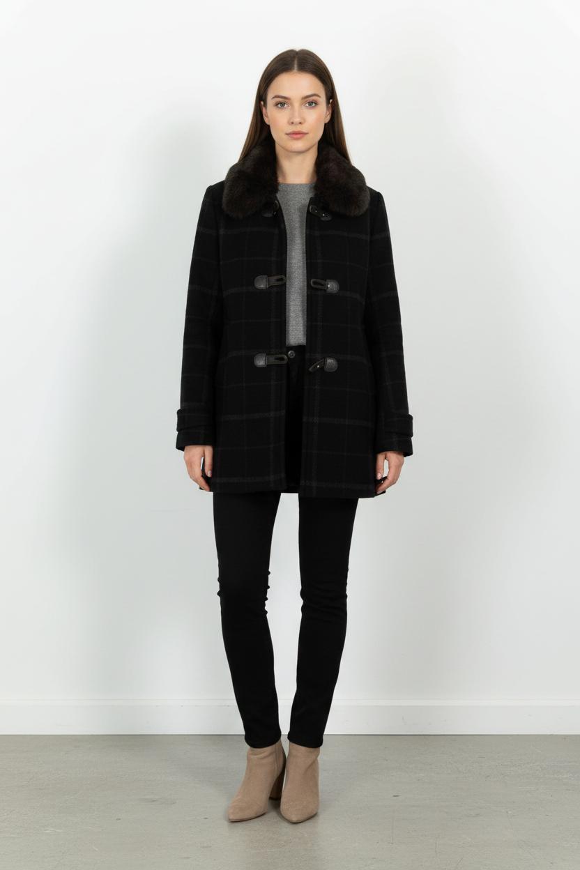 Duffle-coat Bleu - Taille S/36 de la marque Claudie Pierlot | PARAD103337 - Vendu par Paradigme - Image 1