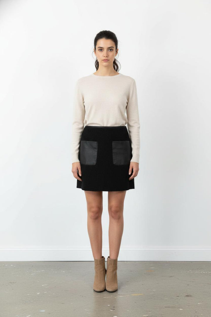 Jupe Courte Noire - Taille XS/34 de la marque IKKS | PARAD103340 - Vendu par Paradigme - Image 1