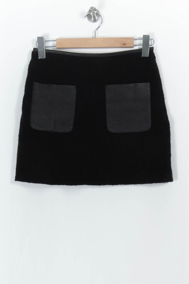 Jupe Courte Noire - Taille XS/34 de la marque IKKS | PARAD103340 - Vendu par Paradigme - Image 2
