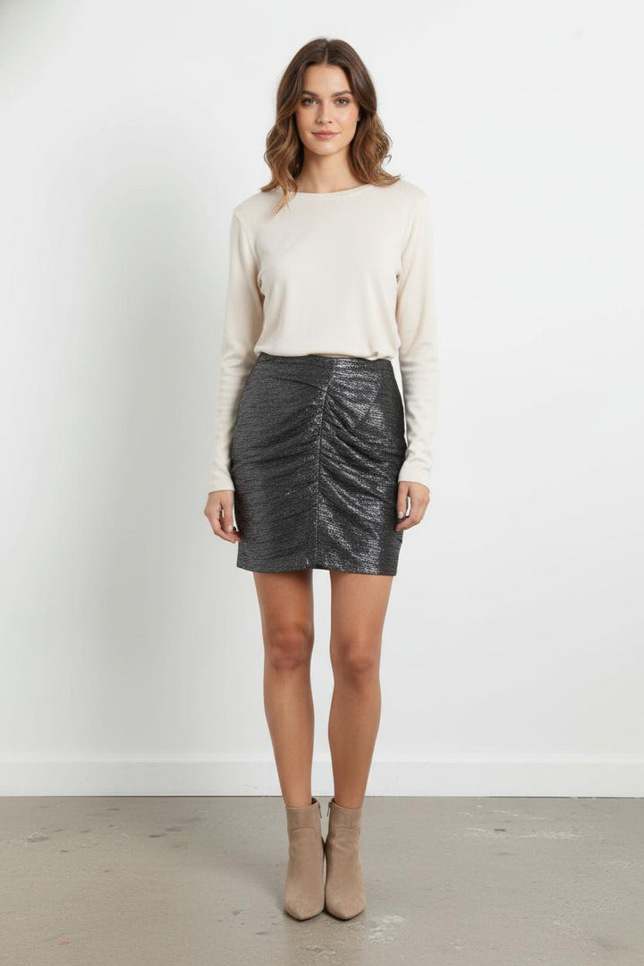 Jupe Courte Noire - Taille L/40 de la marque Maje | PARAD103352 - Vendu par Paradigme - Image 1