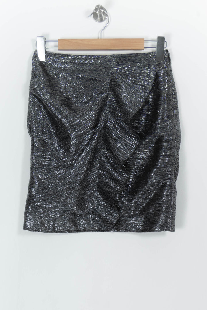 Jupe Courte Noire - Taille L/40 de la marque Maje | PARAD103352 - Vendu par Paradigme - Image 2