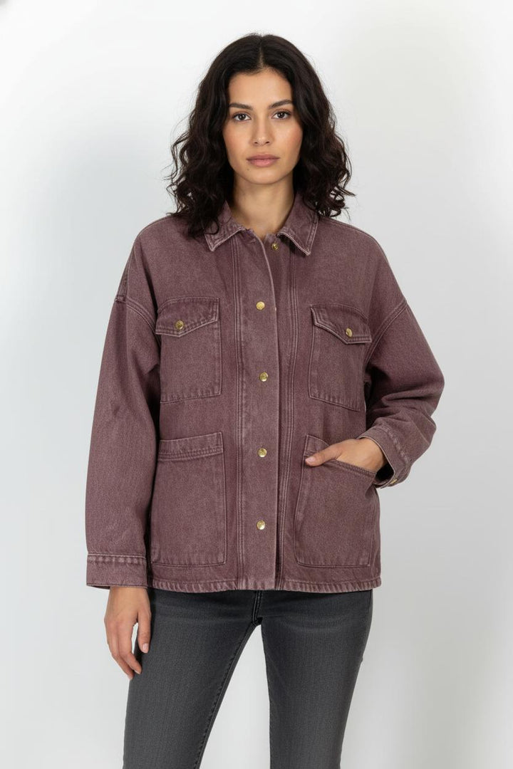Veste en Jean Rose - Taille S/36 de la marque Des petits hauts | PARAD103368 - Vendu par Paradigme - Image 1