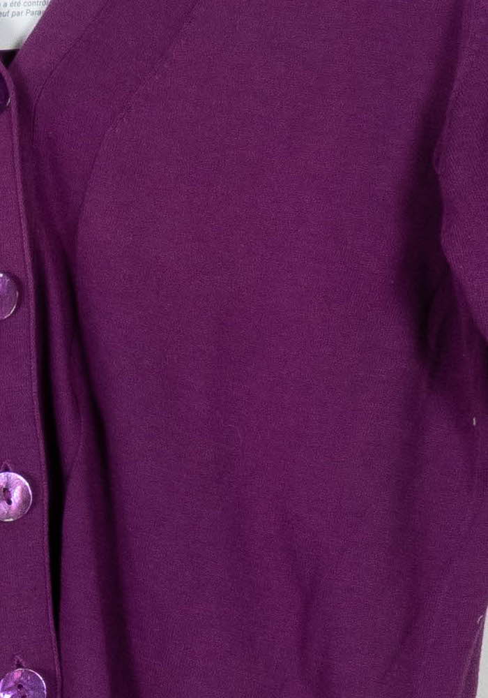 Cardigan Violet - Taille M/38 de la marque Gerard Darel | PARAD103378 - Vendu par Paradigme - Image 3