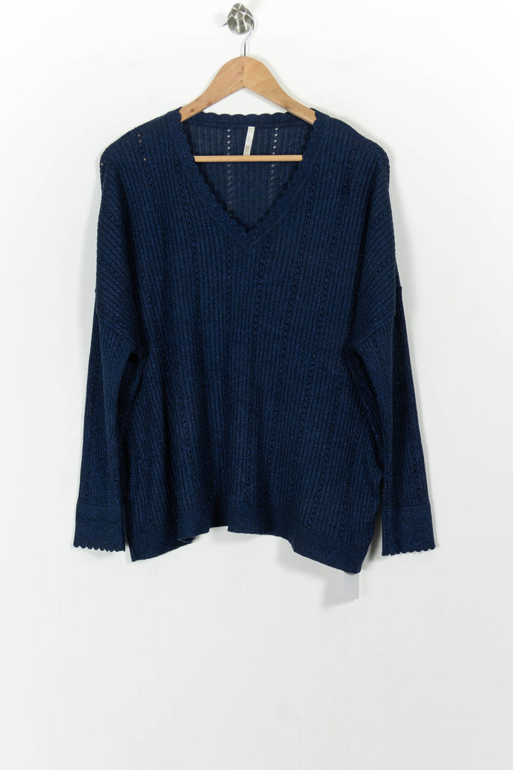 Pull Bleu - Taille XL/42 de la marque I.Code | PARAD103379 - Vendu par Paradigme - Image 2