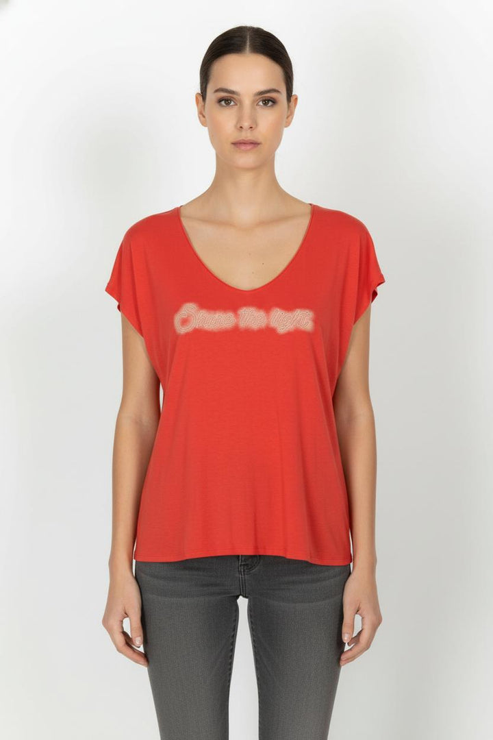 Tee-shirt Rouge - Taille XXL/44 de la marque One Step | PARAD103380 - Vendu par Paradigme - Image 1