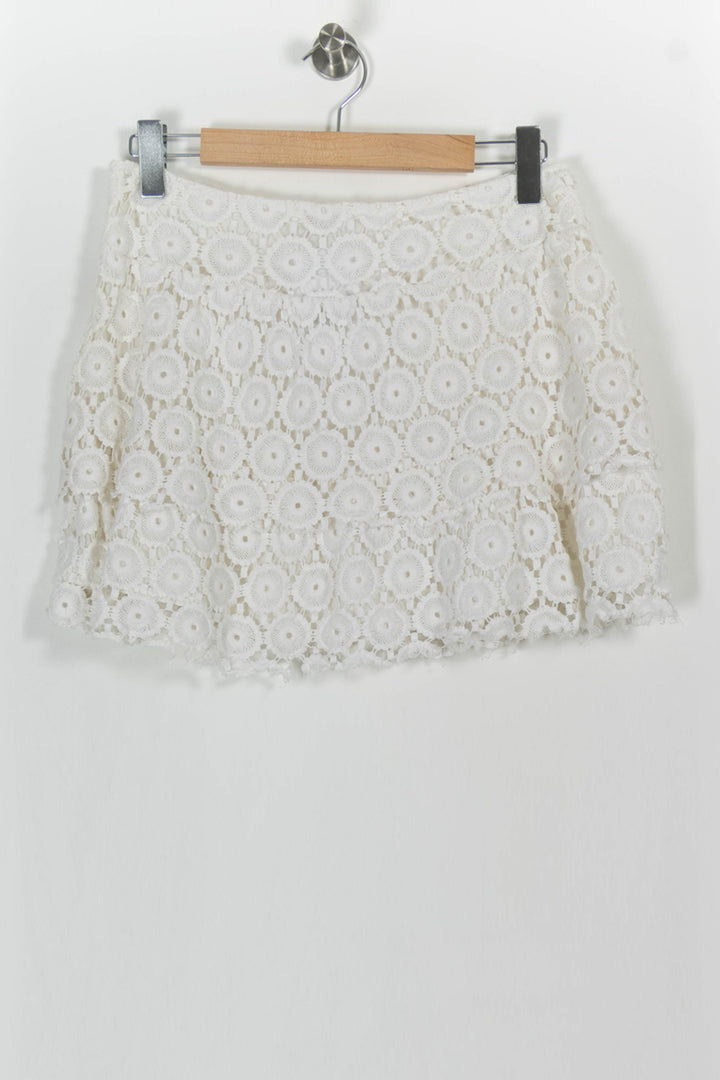 Jupe Courte Blanche - Taille M/38 de la marque Kookai | PARAD103381 - Vendu par Paradigme - Image 4