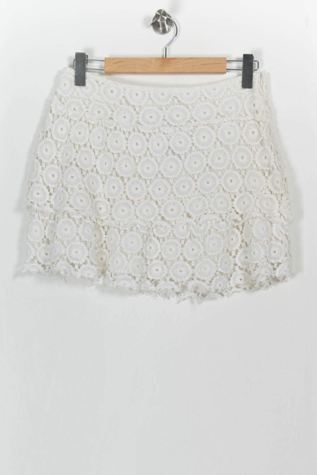 Jupe Courte Blanche - Taille M/38 de la marque Kookai | PARAD103381 - Vendu par Paradigme - Image 2