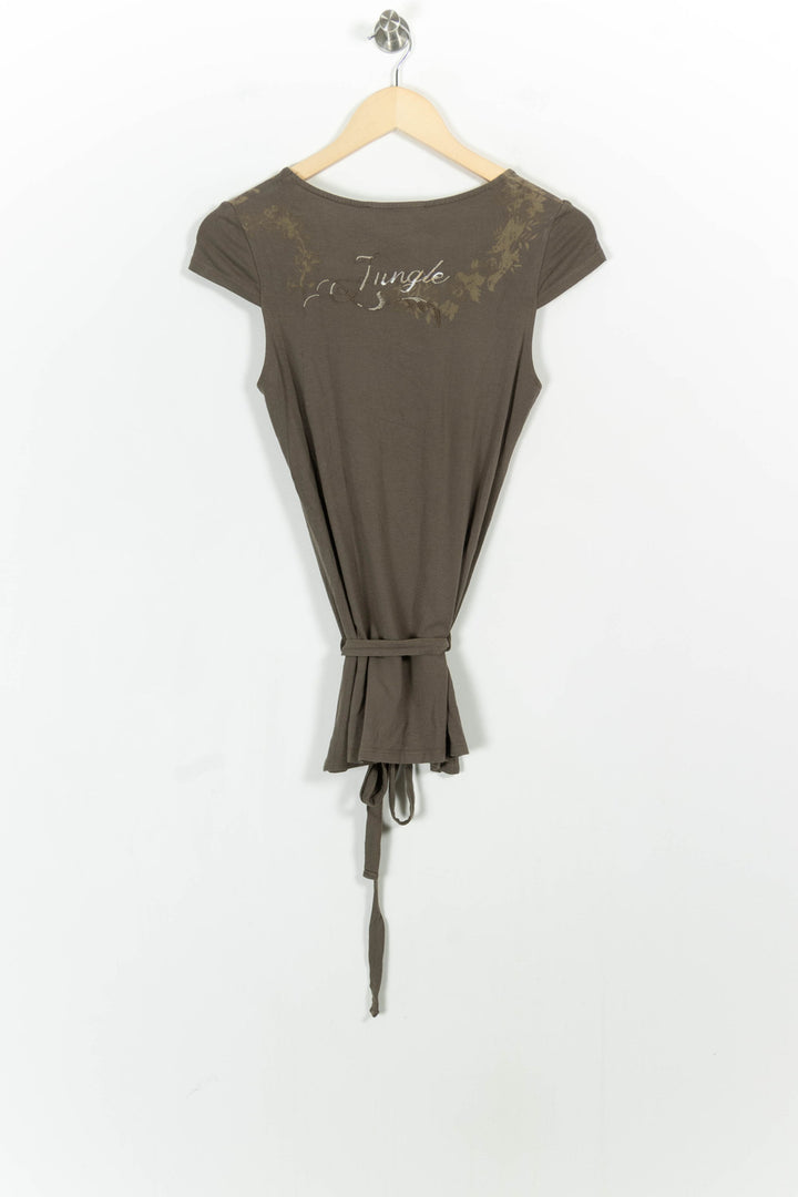 Blouse Verte - Taille S/36 de la marque Caroll | PARAD103382 - Vendu par Paradigme - Image 4