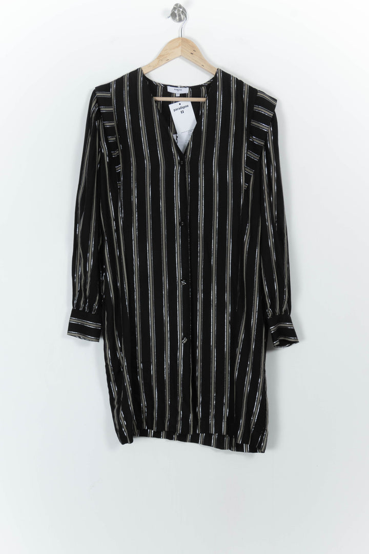 Robe Chemise Noire et Blanche - Taille M/38 de la marque Suncoo | PARAD103383 - Vendu par Paradigme - Image 2