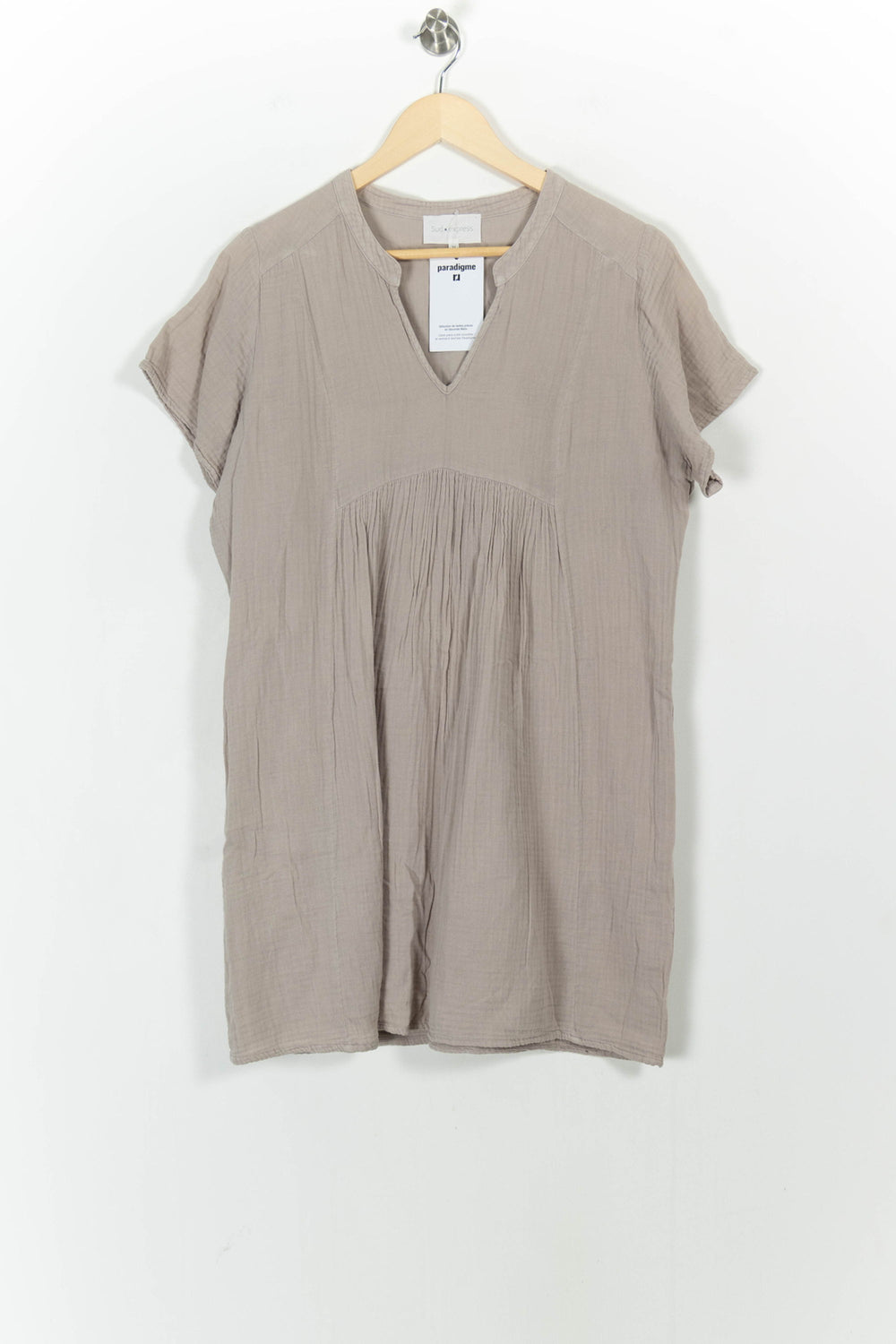 Robe Courte Beige - Taille M/38 de la marque Sud express | PARAD103384 - Vendu par Paradigme - Image 2