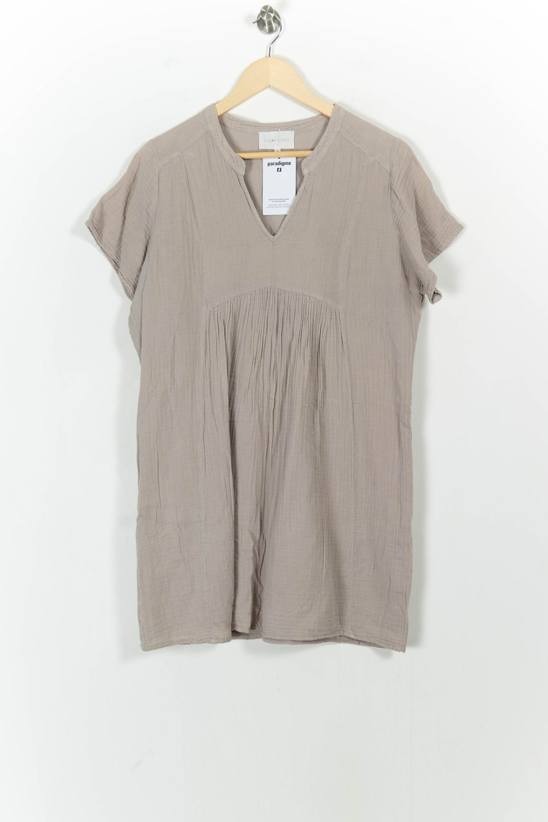 Robe Courte Beige - Taille M/38 de la marque Sud express | PARAD103384 - Vendu par Paradigme - Image 2