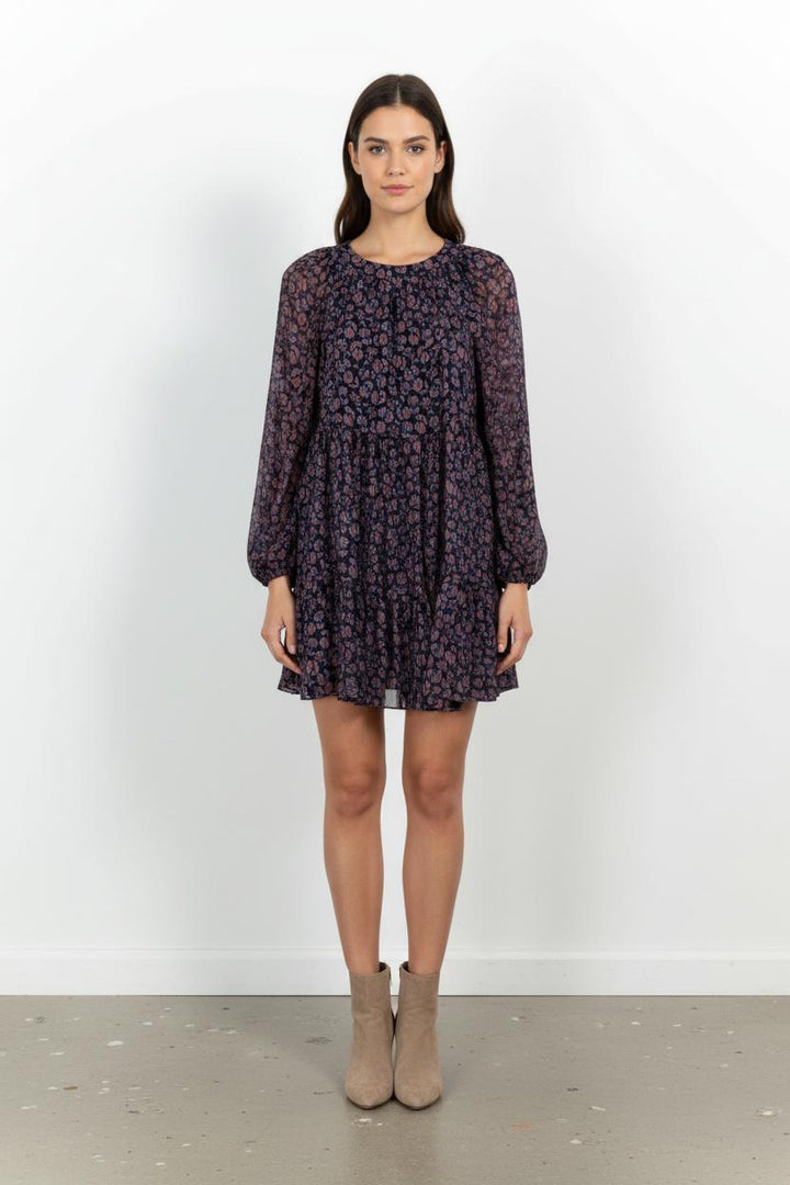 Robe Courte Violette et Noire - Taille L/40 de la marque Comptoir des Cotonniers | PARAD103385 - Vendu par Paradigme - Image 1