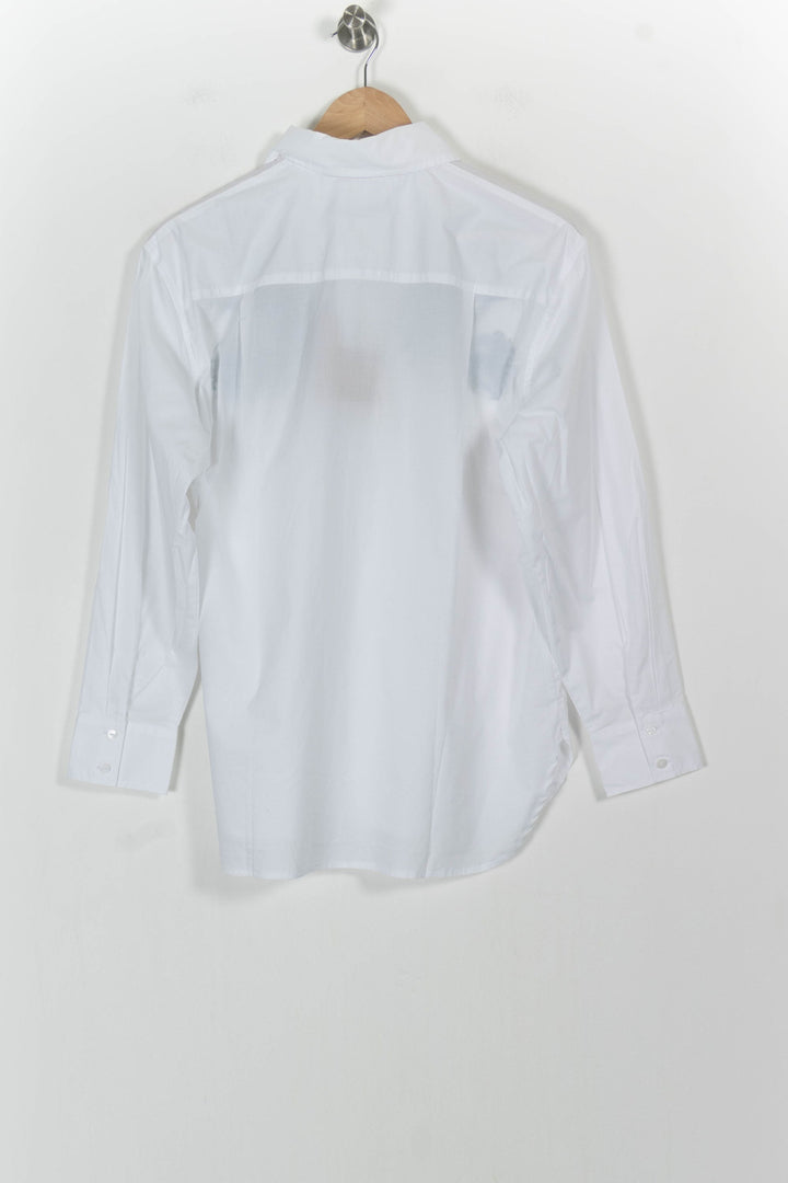 Chemisier Blanc et Vert - Taille M/38 de la marque La Fée Maraboutée | PARAD103387 - Vendu par Paradigme - Image 4